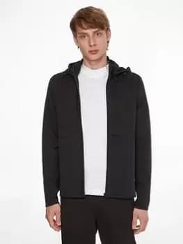 Calvin Klein Repreve Hybrid Hooded Jacket - Black Size XL Men