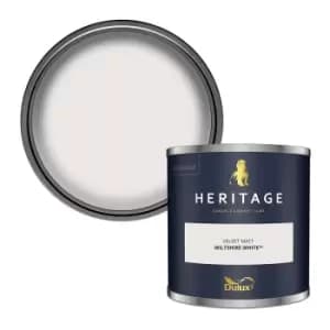 Dulux Heritage Velvet Matt Wiltshire White Matt Emulsion Paint 125ml