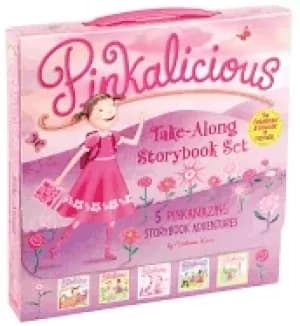 pinkalicious take along storybook set tickled pink pinkalicious and the pi