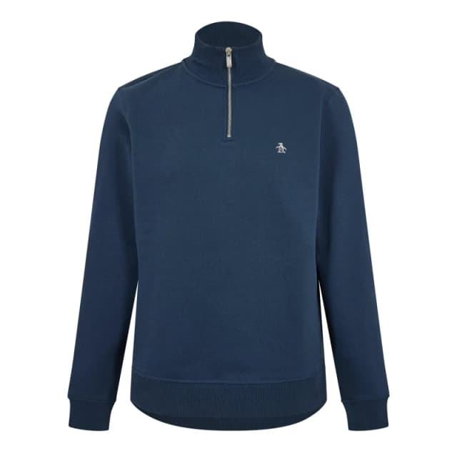Original Penguin Mens Quarter Zip Fleece Yale male Small