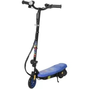 Folding Electric Scooter w/ LED Headlight, for Ages 7-14 Years - Blue - Blue - Homcom