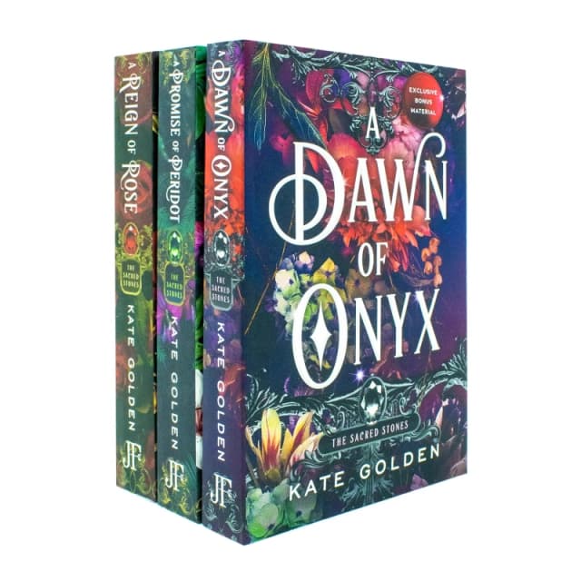 Sacred Stones 3 Books Collection Set By Kate Golden (A Dawn of Onyx, A Promise of Peridot, A Reign of Rose) Kate Golden Books