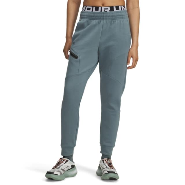Under Armour Womens Unstoppable Closed Hem Fleece Jogger Jasper Blue female 12 (M)