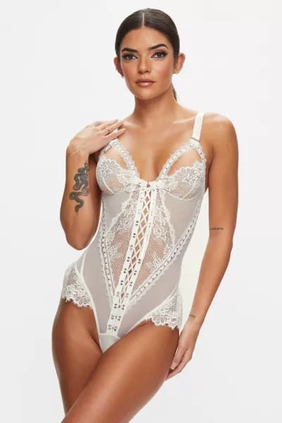 Bridgette Crotchless Teddy