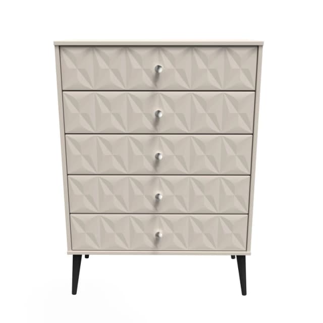 Toledo 5 Drawer Chest In Kashmir Matt (Ready Assembled)