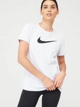 Nike Training Dri-Fit Cotton Dry T-Shirt - White