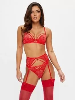 Ann Summers Bras Ariel Non Pad Plunge, Bright Red, Size 32A, Women