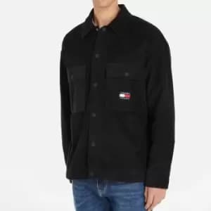 Tommy Jeans Sherpa-Lined Corduroy Overshirt - L