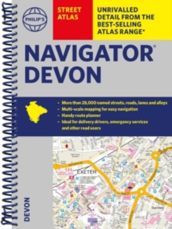 Philip's Navigator Street Atlas Devon Spiral bound