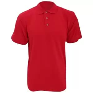 Kustom Kit Workwear Mens Short Sleeve Polo Shirt (XS) (Red)