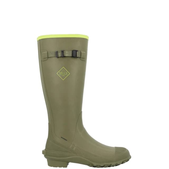 Muck Boots 'Harvester' Textile/Weather Wellingtons Olive