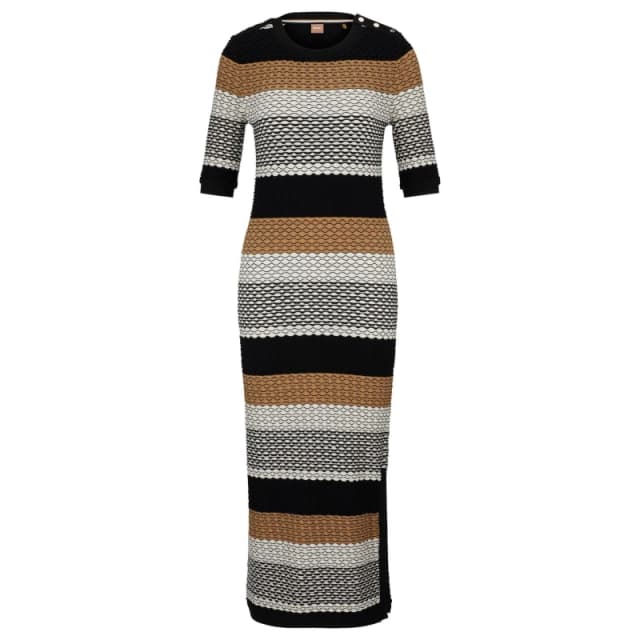 Boss Womens Etanah Short Sleeve Polo Shirt Open Miscellans female 8 (S)