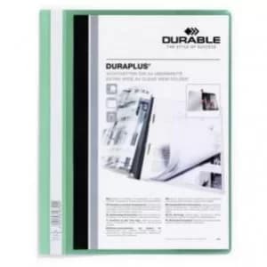 Durable DURAPLUS® Presentation Folder Green Pack of 25