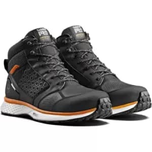 Timberland Pro Reaxion Mid Safety Boot - Black/Orange Size 06 - Black/Orange