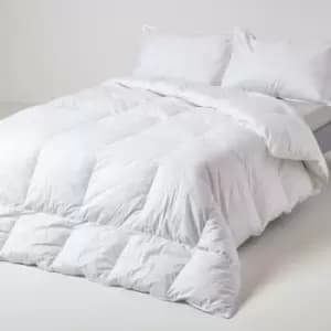 Duck Feather and Down 10.5 Tog Double Size Autumn Duvet - White - Homescapes