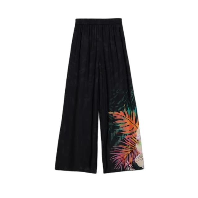 Womens Trousers Desigual Daikiri Noir Female M