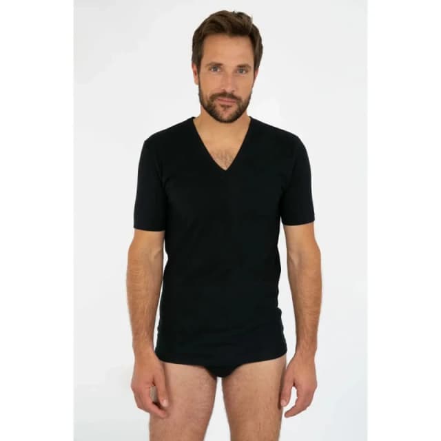 Armor-Lux V-neck T-Shirt Armor-Lux Noir Male XL
