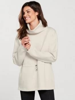 Nike Training Therma Flex Cowl Top Neutral Neutral Size L Women