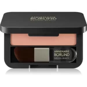 Annemarie Borlind Powder Rouge Powder Blush with Mirror and Applicator Shade Peach 5 g