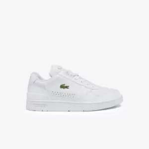 Lacoste Mens T-Clip Leather and Synthetic Trainers Size 11.5 UK White