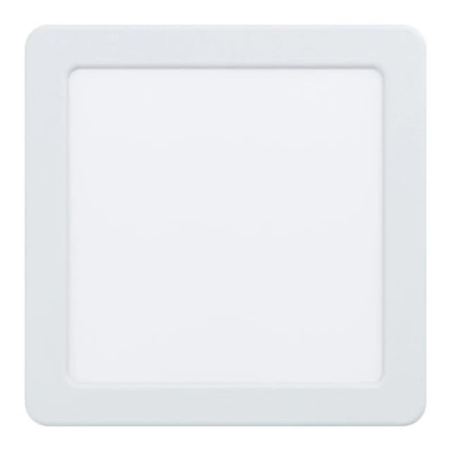 Loops Wall / Ceiling Flush Downlight 166mm White Square Spotlight 10.5W 3000K LED White