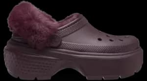 Crocs Stomp Lined Clogs Unisex Dark Cherry W4/M3