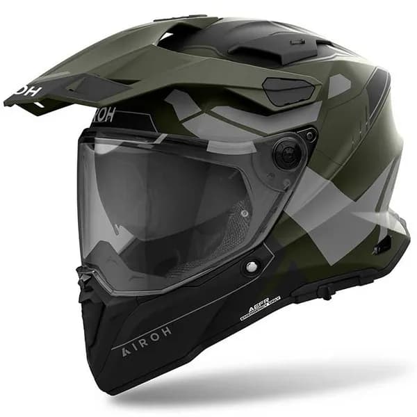 Airoh Commander 2 Reveal Military Green Adventure Helmet Size S
