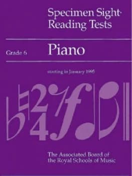 Specimen Sight-Reading Tests Grade 6 by Alan Ridout Paperback