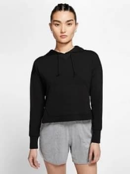 Nike Yoga Crop Hoodie - Black, Size XS, Women