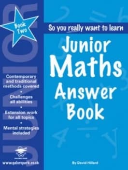 Junior Maths Book 2 Answer Book by David Hillard Paperback