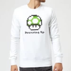 Nintendo Super Mario Powering Up Sweatshirt - White - L