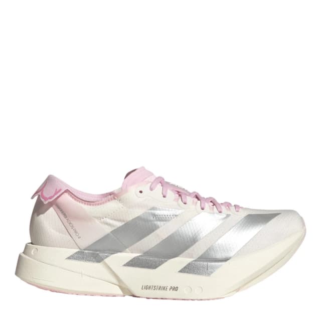 adidas Adizero Adios Pro 4 Womens White/Silver female 4 (36.7)