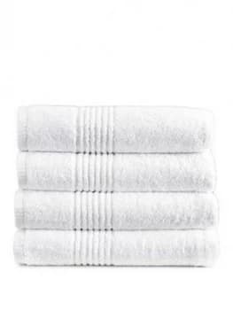 Eden Egyptian Pair Of Cotton Towels - White