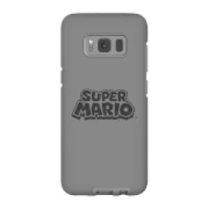 Nintendo Super Mario Distressed Logo Phone Case - Samsung S8 - Tough Case - Gloss