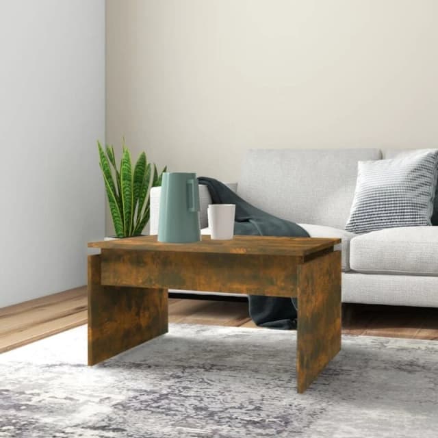 VIDAXL Vidaxl - Coffee Table Smoked Oak 68x50x38cm Engineered Wood 8720845673987