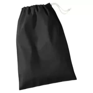 Westford Mill Recycled Cotton Stuff Bag (XS) (Black)