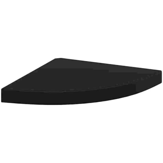 VIDAXL Floating Corner Shelf Black 35x35x3.8cm mdf Vidaxl 8720286075500