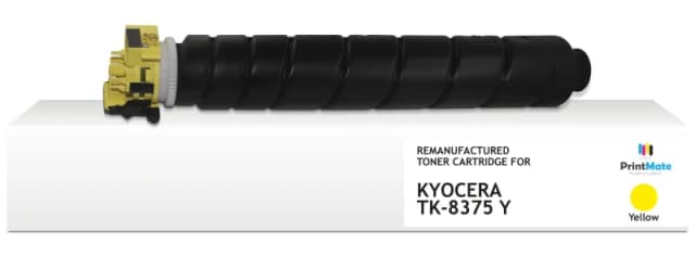 PrintMate KYOCERA TK-8375Y. remanufactured toner. Yellow 20000p