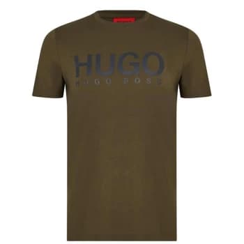 HUGO Dolive Logo T Shirt - Green