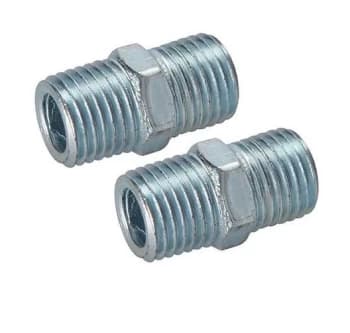Silverline - Air Line Equal Union Connector 2pk - 1/4" BSPT
