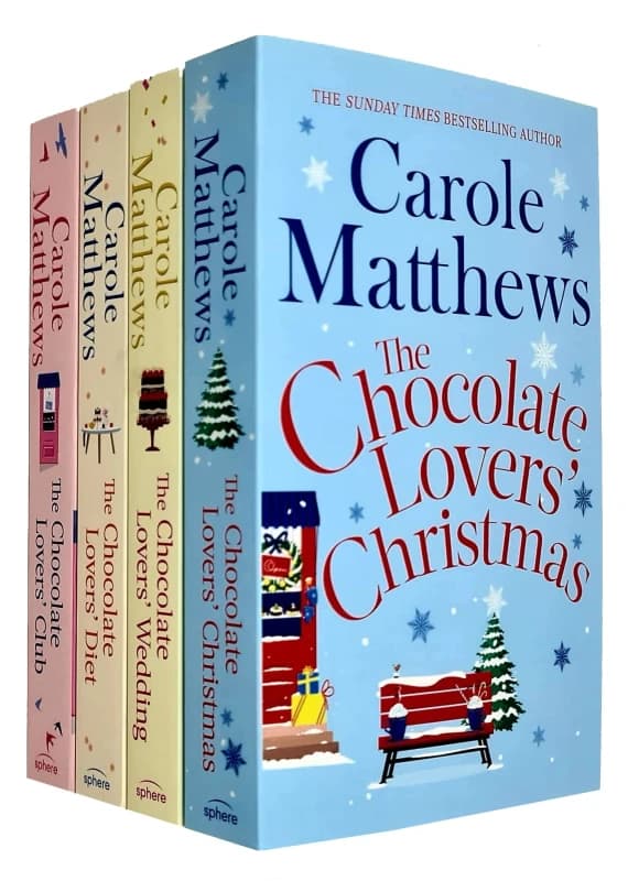 Carole Matthews Chocolate Lovers Series 4 Book Collection Christmas Wedding Diet Club Carole Matthews Books