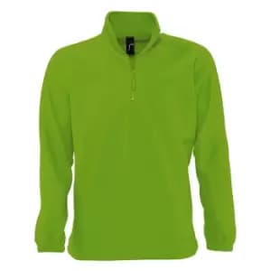 SOLS Ness Unisex Zip Neck Anti-Pill Fleece Top (3XL) (Lime)
