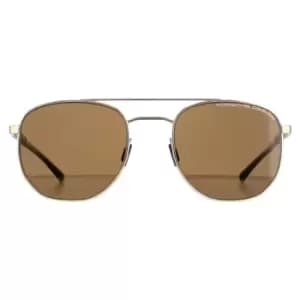 Round Gold Brown Ar Comfort Blue P8695