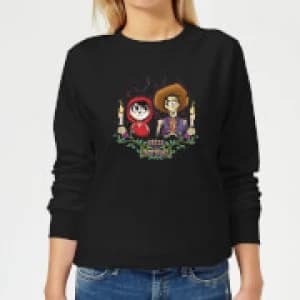 Coco Miguel And Hector Womens Sweatshirt - Black