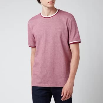 Ted Baker Mens Fresair Textured T-Shirt - Purple - 2/S