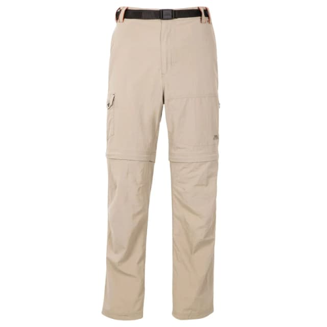 Trespass Trespass Men Rynne B Mosquito Repellent Cargo Trousers in Light Beige Size: Small Light Beige S Male 5063238128057