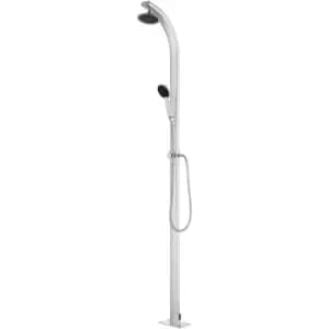Garden Shower 215cm Aluminium Vidaxl Silver