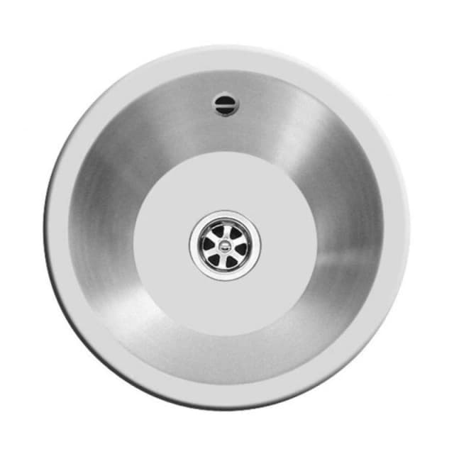 Balterley Mini Bowl Stainless Steel Kitchen Sink with Waste Kit, 355 x 170mm in Metallic Silver Metallic Silver Unisex