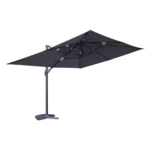 Out & Out Original Out & Out Havana 3m x 4m Rectangular Cantilever Parasol - Graphite