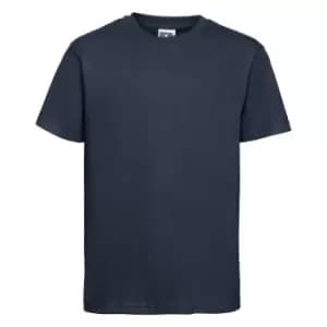 Russell Childrens/Kids Slim Short Sleeve T-Shirt (13-14 Years) (French Navy)